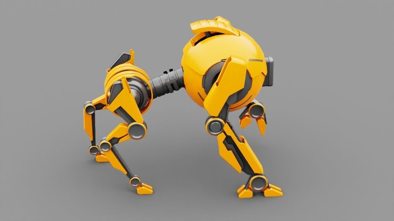 Q BOT rigged character rigged 3D model_14