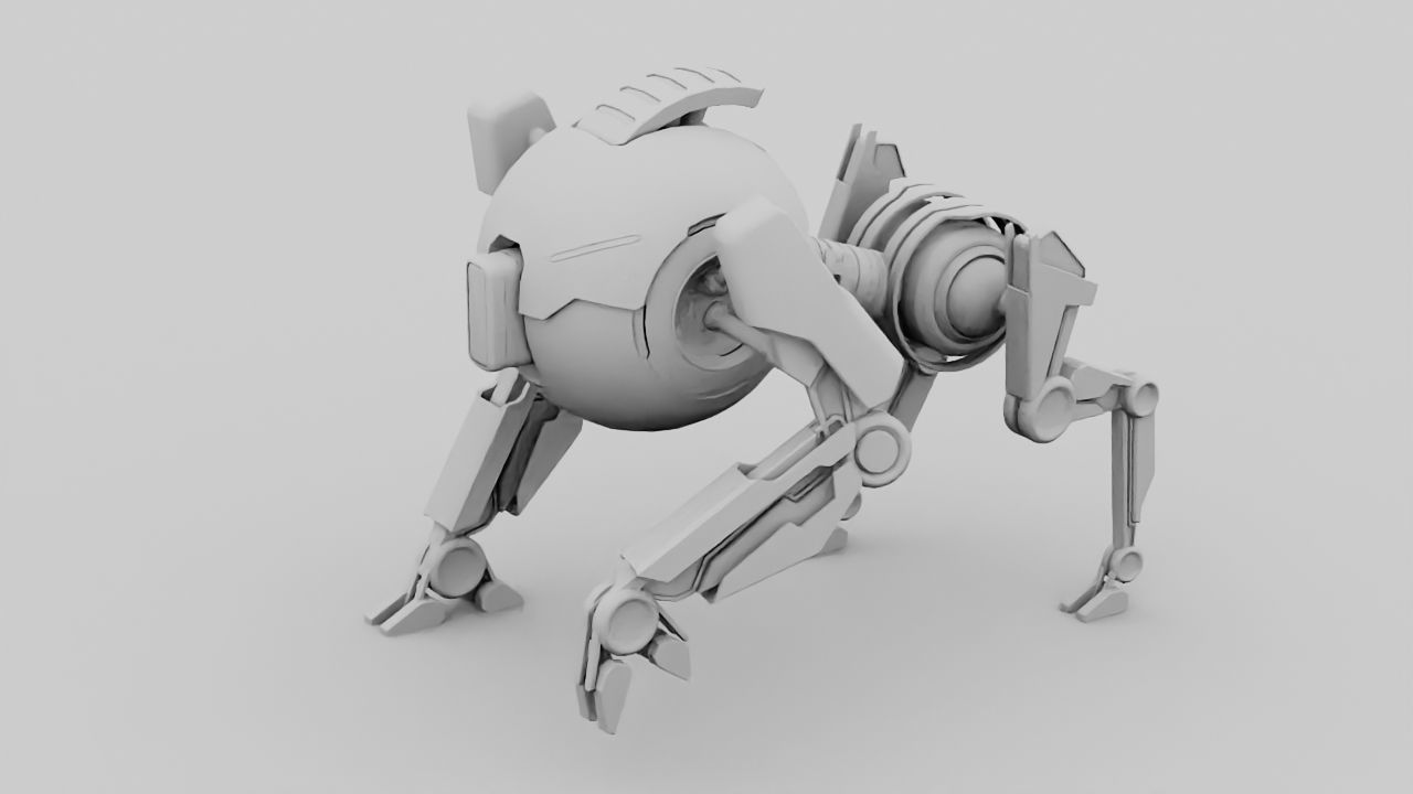 Q BOT rigged character rigged 3D model_15