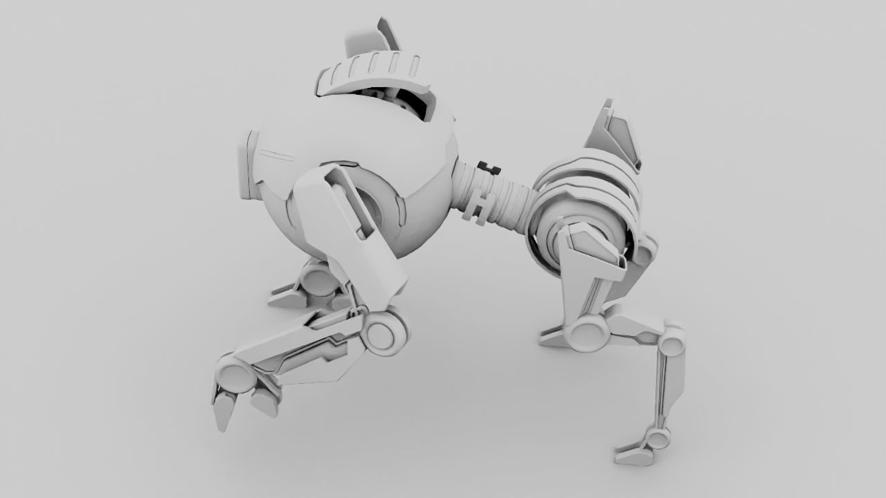 Q BOT rigged character rigged 3D model_23