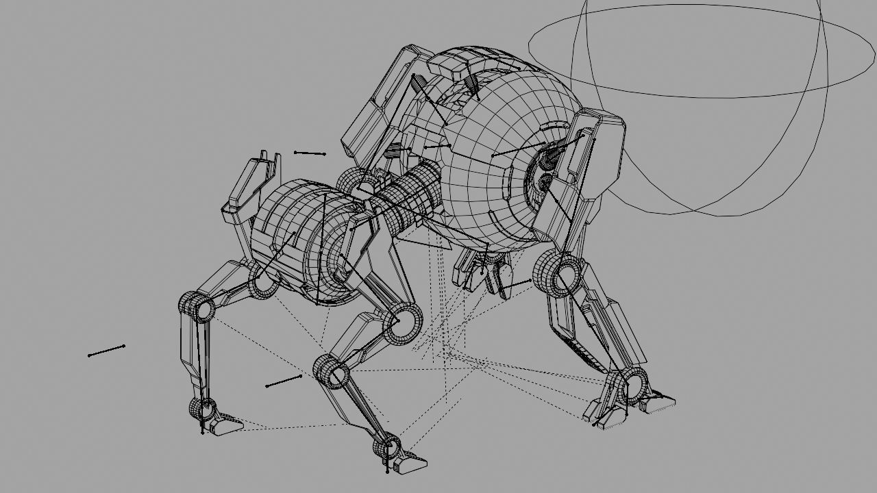 Q BOT rigged character rigged 3D model_29