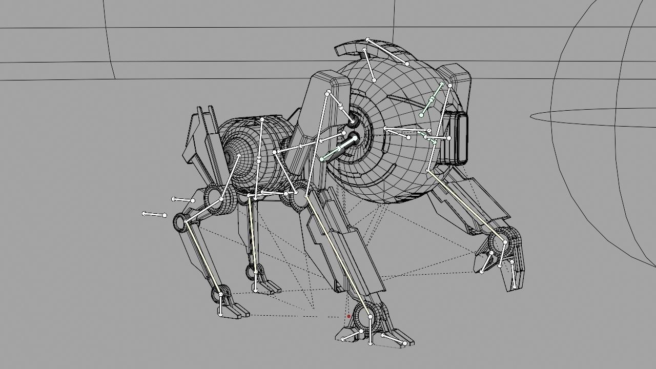 Q BOT rigged character rigged 3D model_32