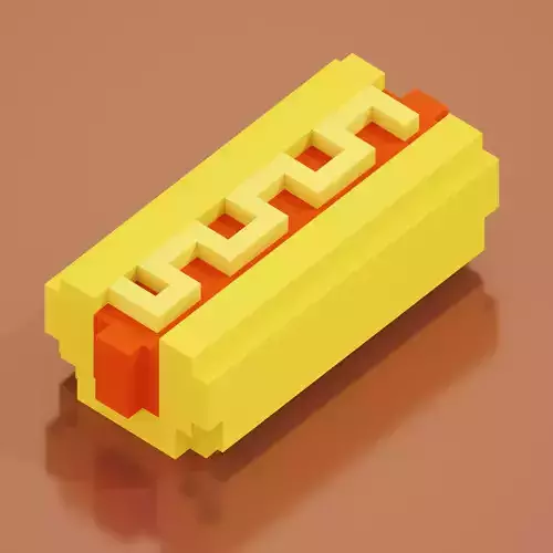 Hotdog 1 Voxel