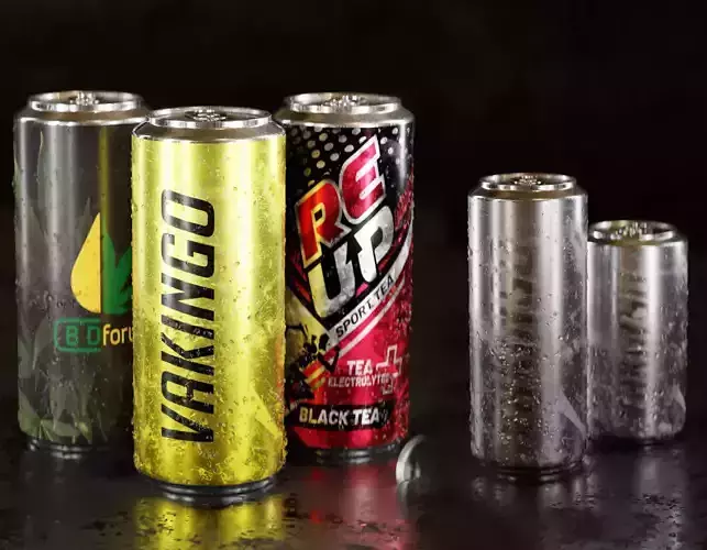 sodacan cans of energy drinks