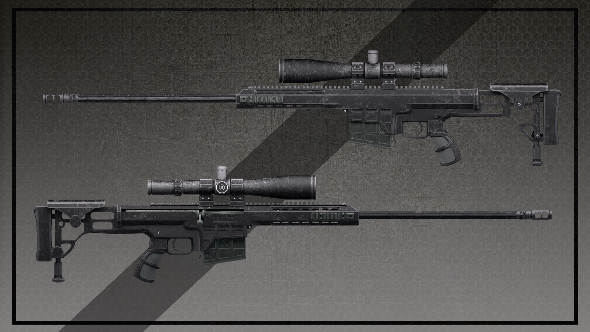  Highpoly Sniper Barrett Model 98B 3D model_1