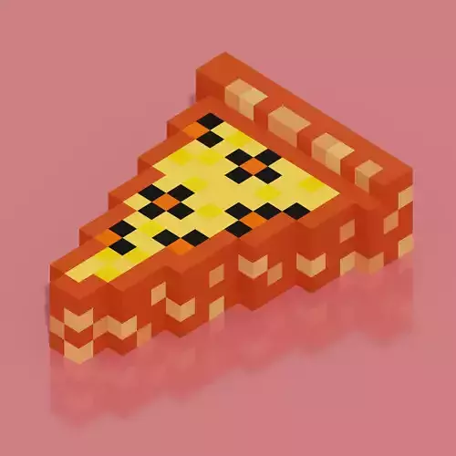 Pizza Slice 3 Voxel