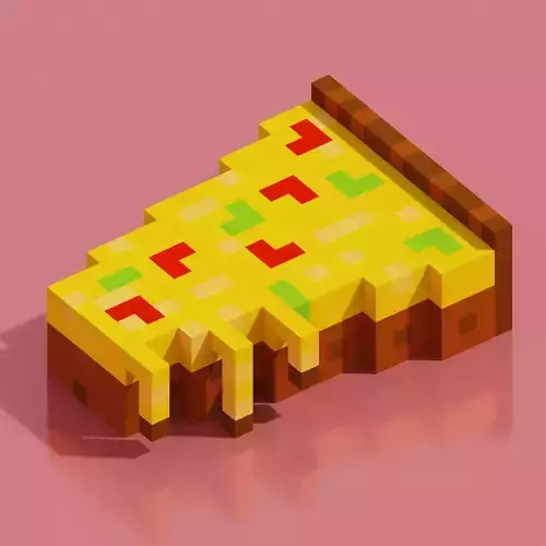Pizza Slice 4 Voxel