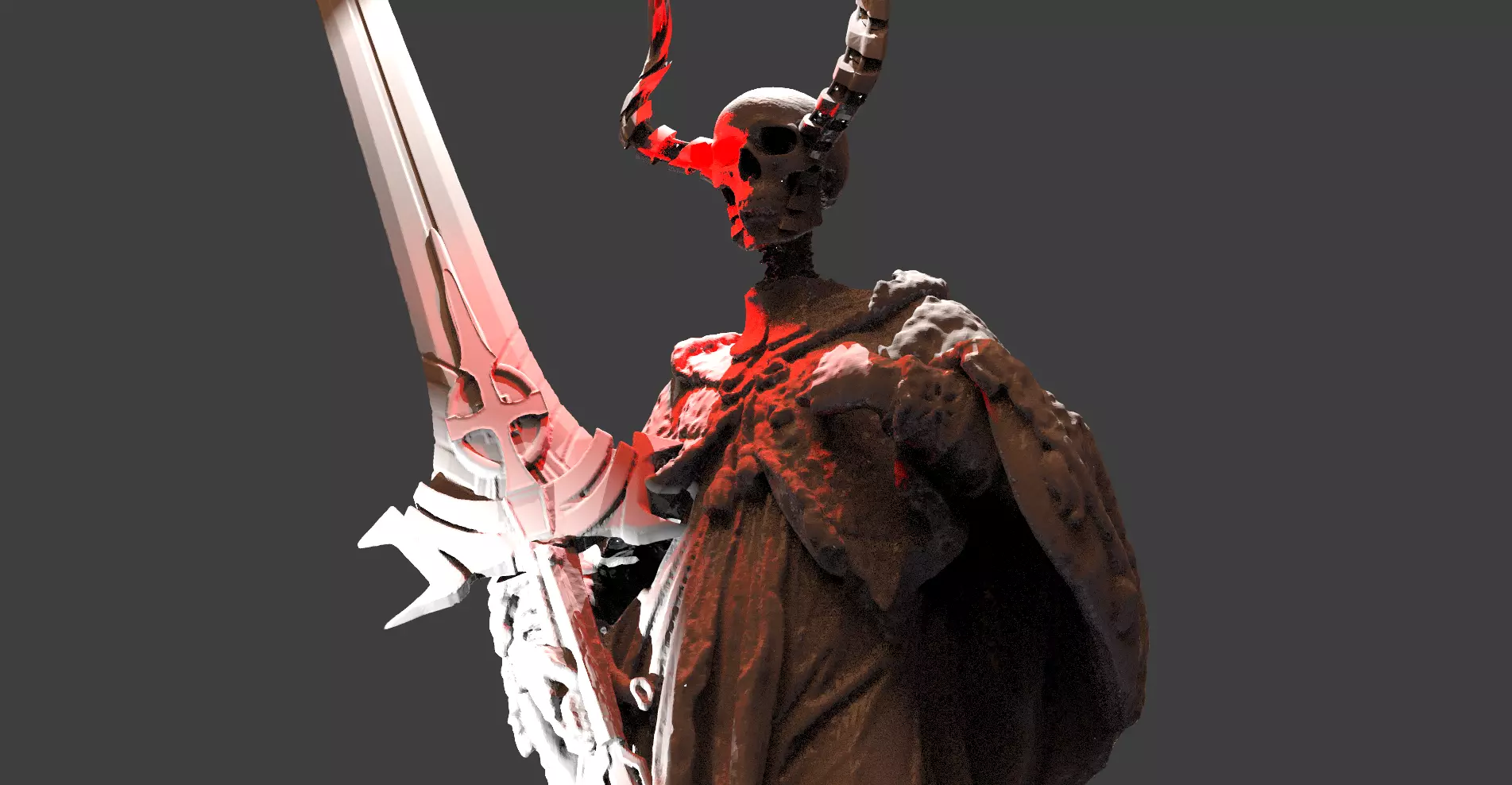 Tudor Grim Reaper Medieval model 3D 3D model_0