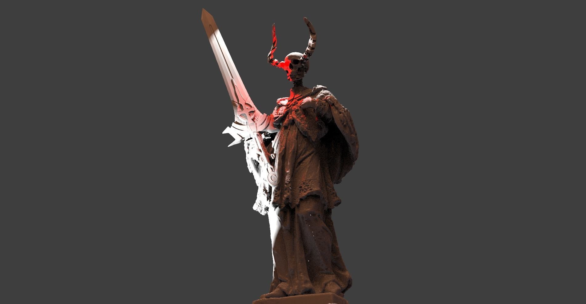 Tudor Grim Reaper Medieval model 3D 3D model_2