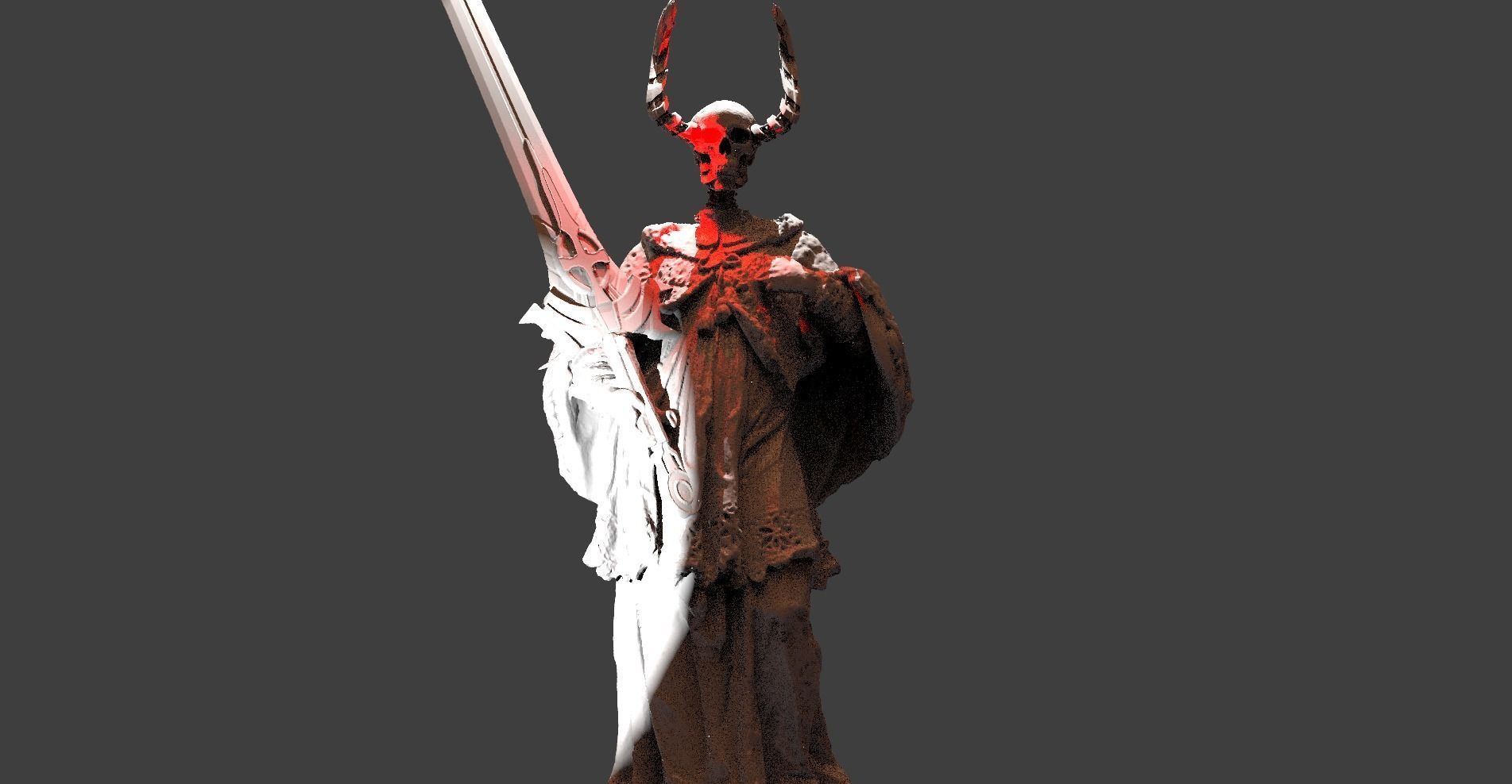 Tudor Grim Reaper Medieval model 3D 3D model_1