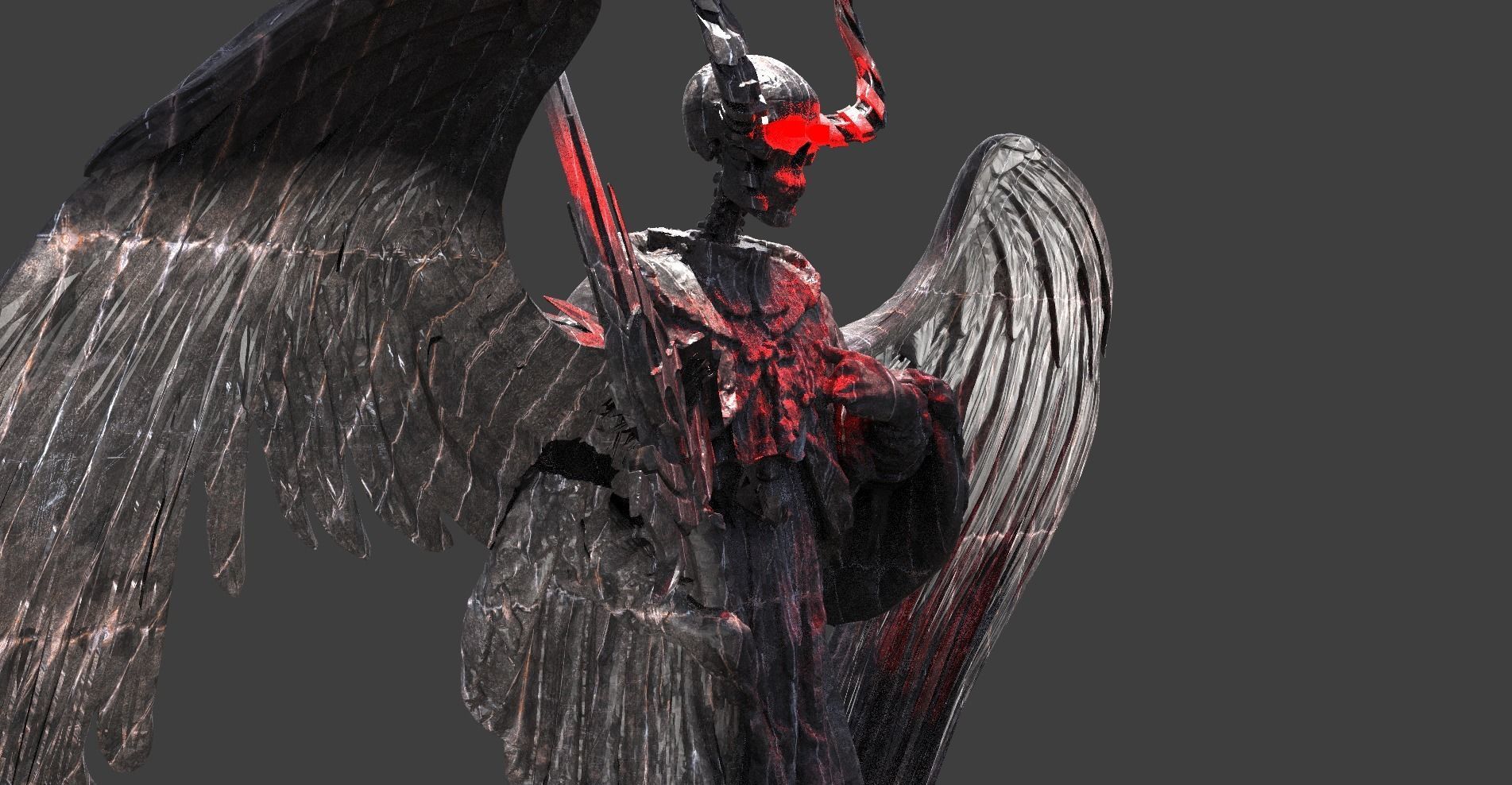 Dark ages Grim Reaper Demon Medieval  3D model_2