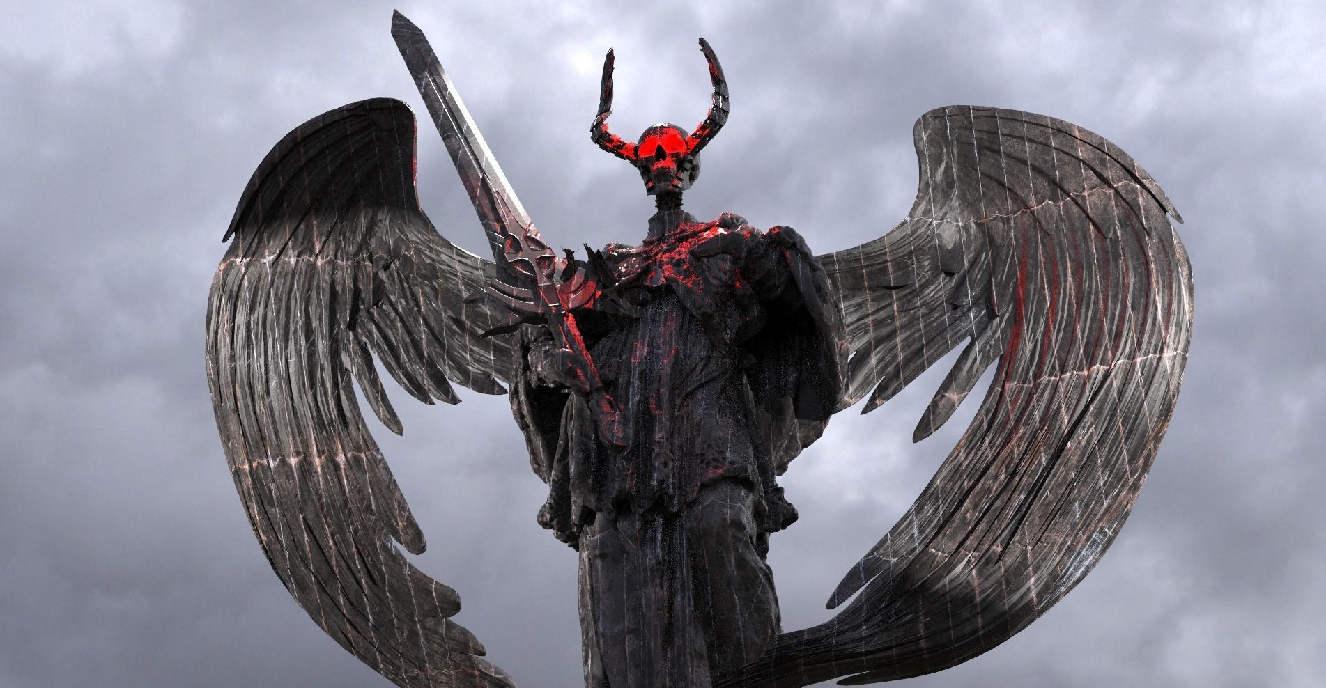 Dark ages Grim Reaper Demon Medieval  3D model_1