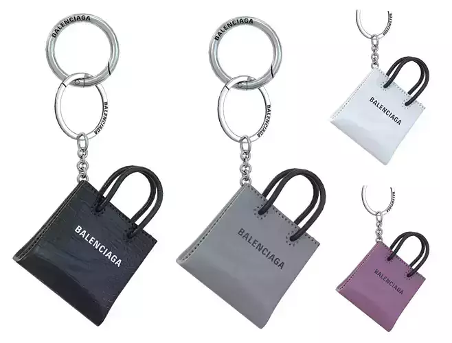 Balenciaga mini Shopping bag Keyring