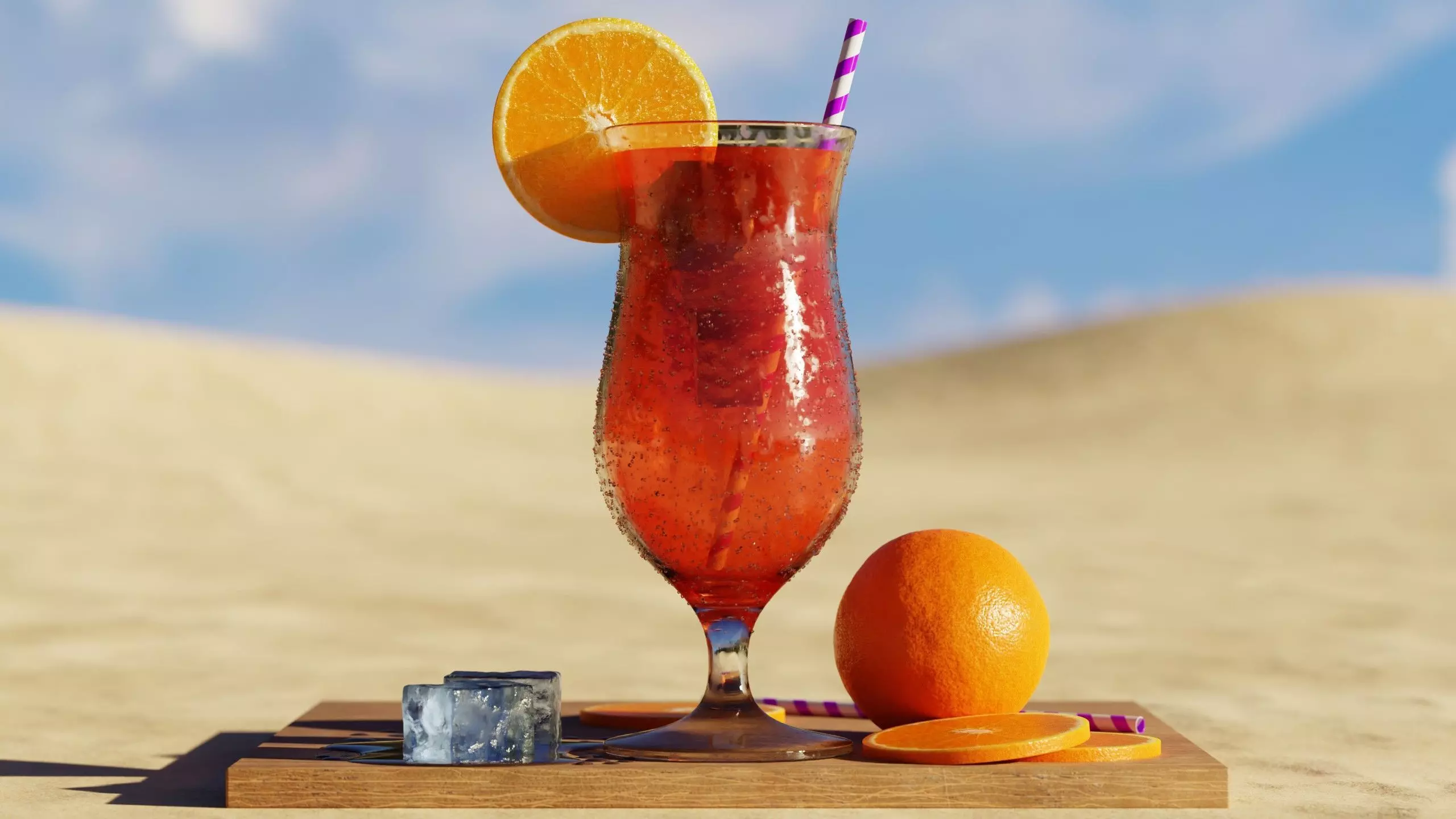 Summer Beverage 3D model