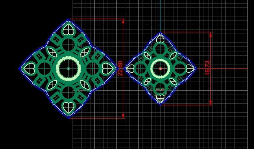 Beautiful plain Locket set 3D print model_5