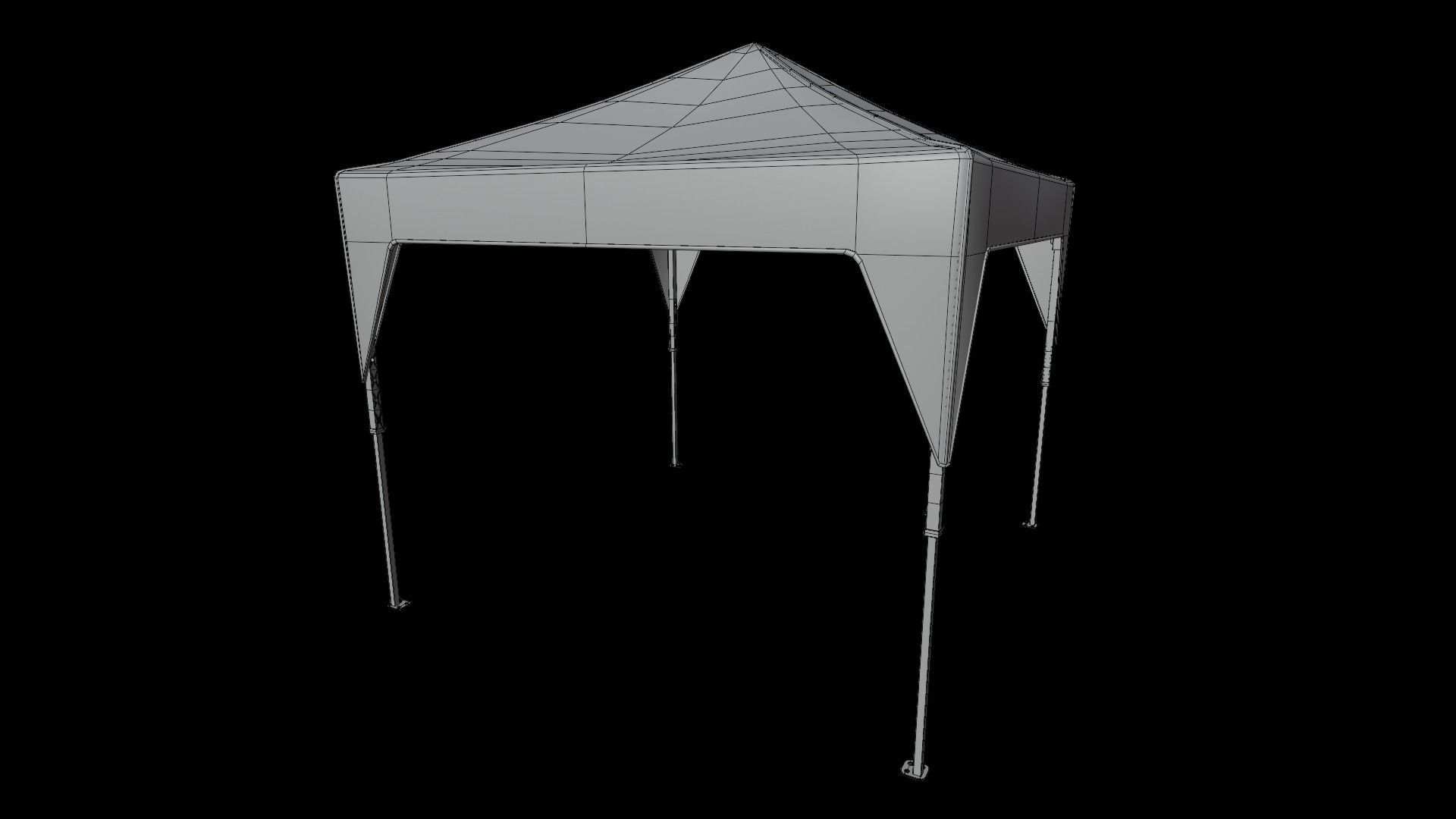 Pop Up Canopy 3D model_14