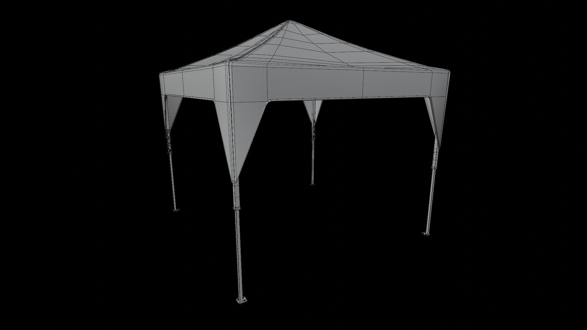 Pop Up Canopy 3D model_16