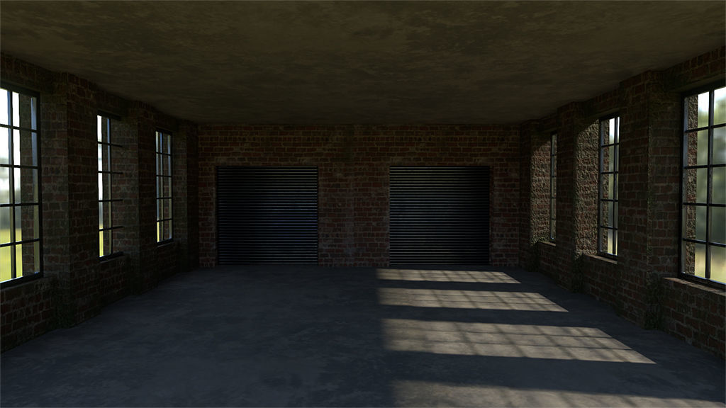 warehouse interior  Low-poly 3D model_3