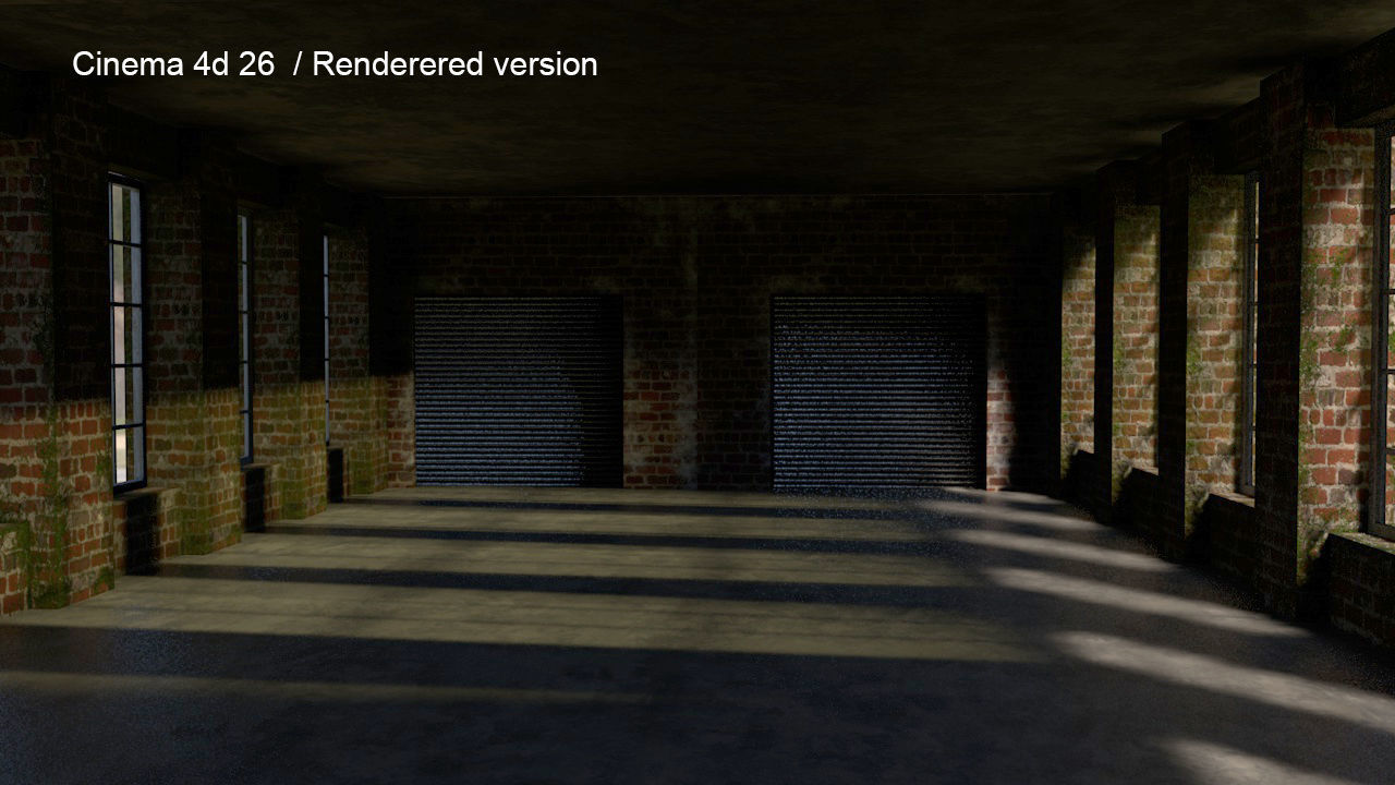 warehouse interior  Low-poly 3D model_2