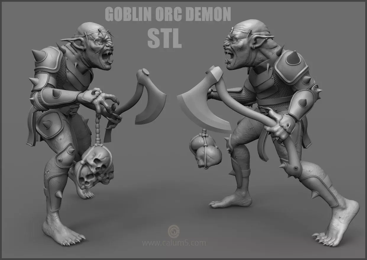 Goblin Orc Demon Stl Free 3D print model