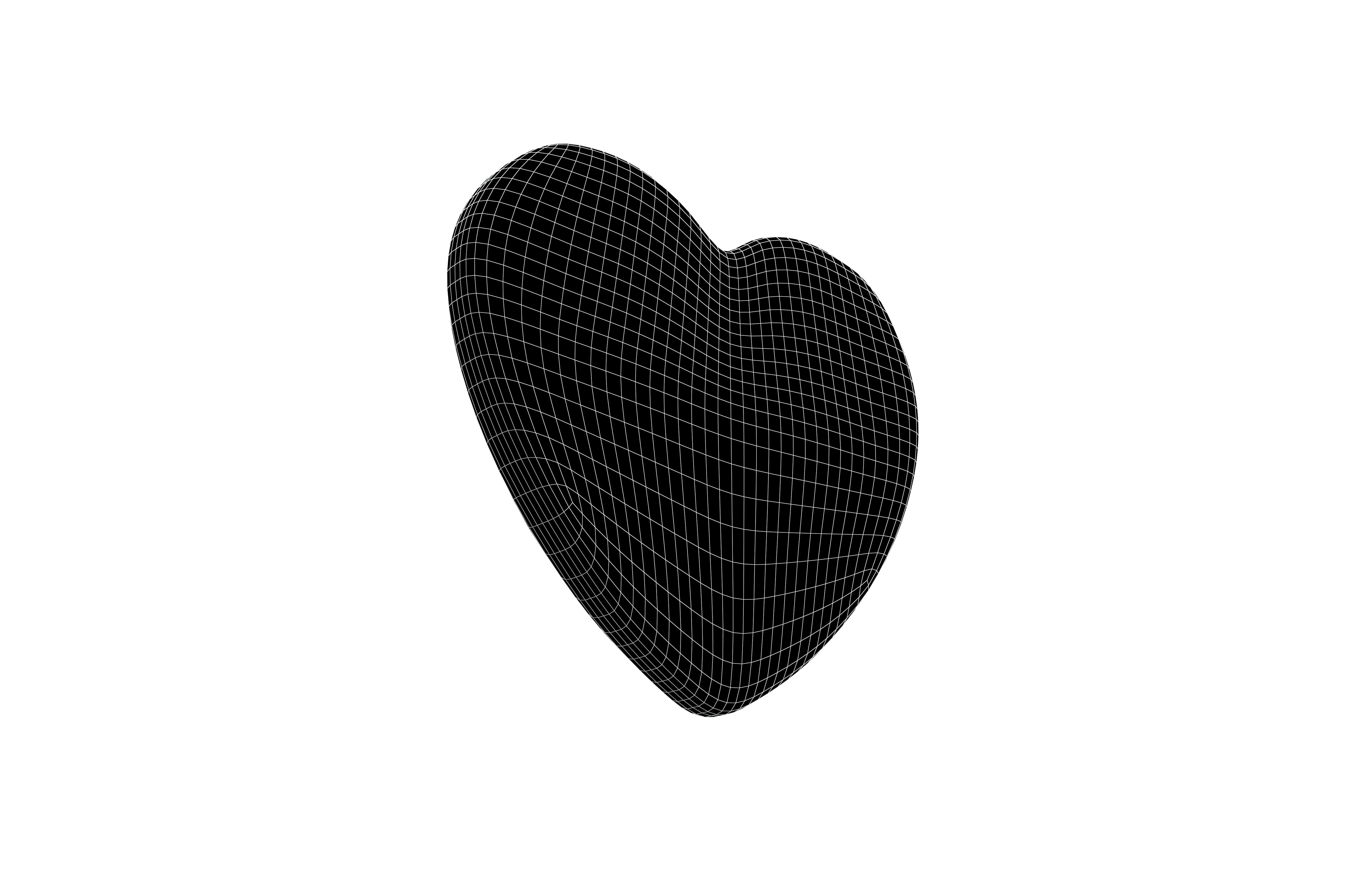 Twitter Heart Emoji v1 002 Low-poly 3D model_7