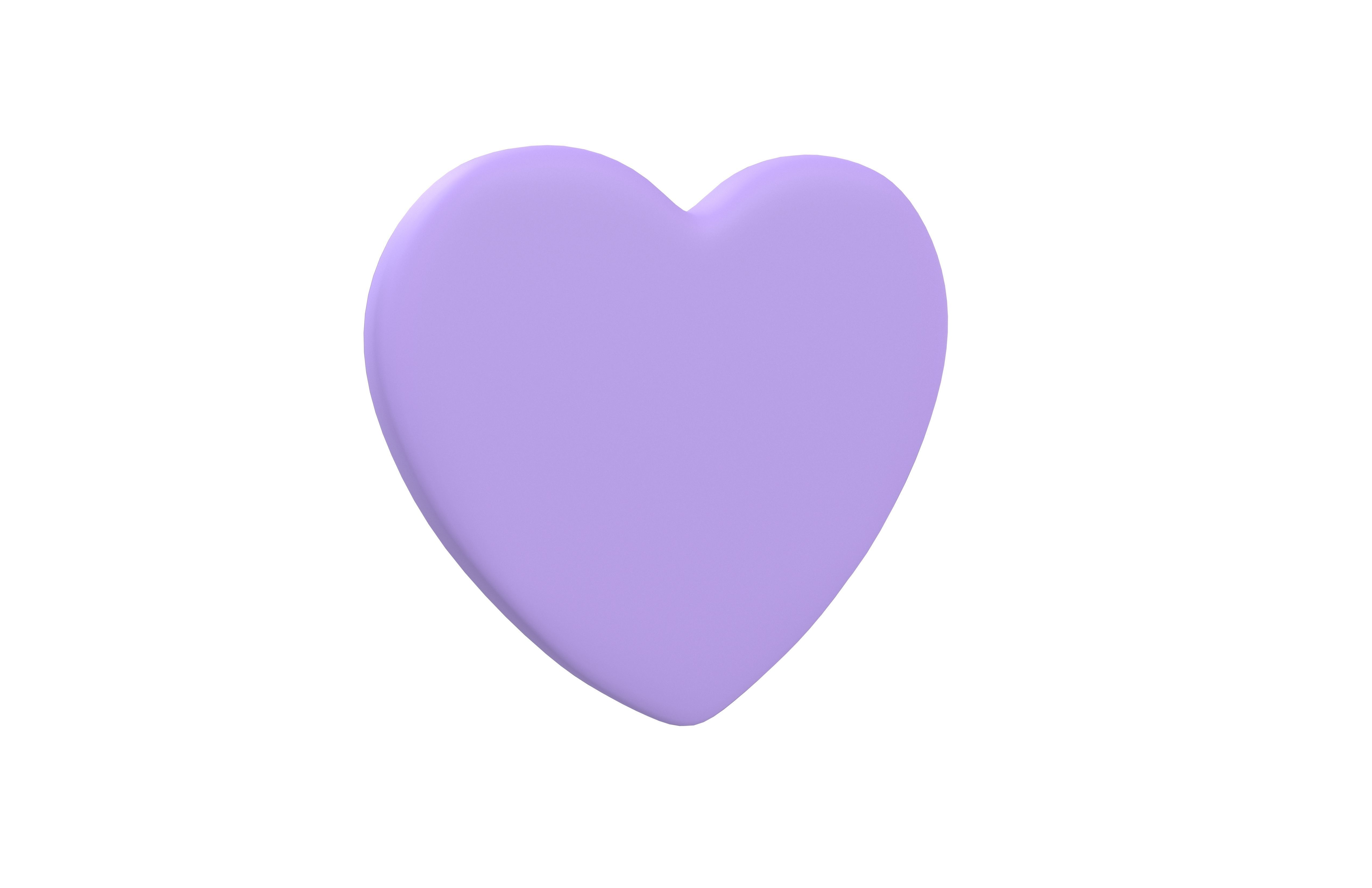 Twitter Heart Emoji v1 006 Low-poly 3D model_1
