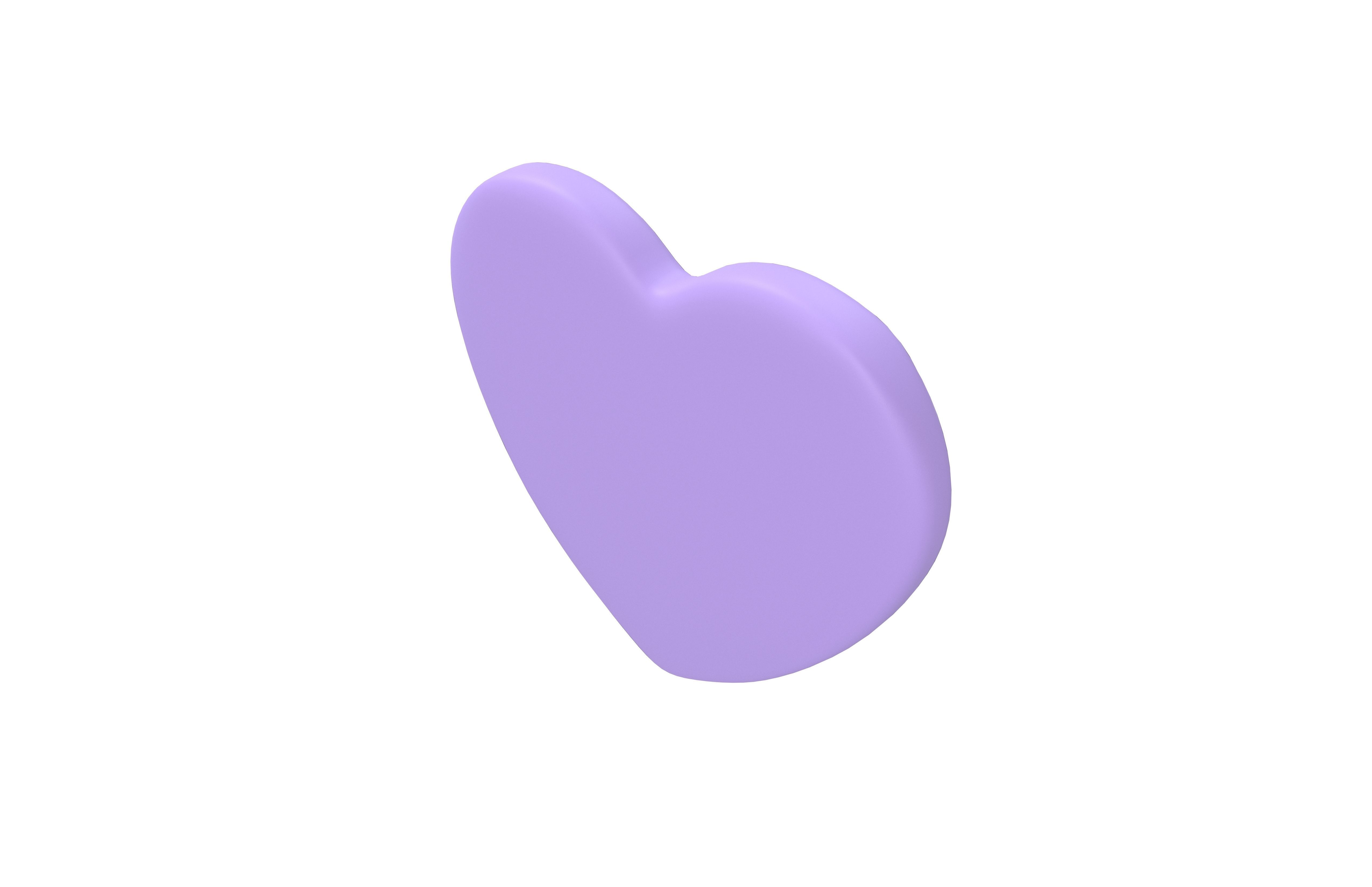 Twitter Heart Emoji v1 006 Low-poly 3D model_3