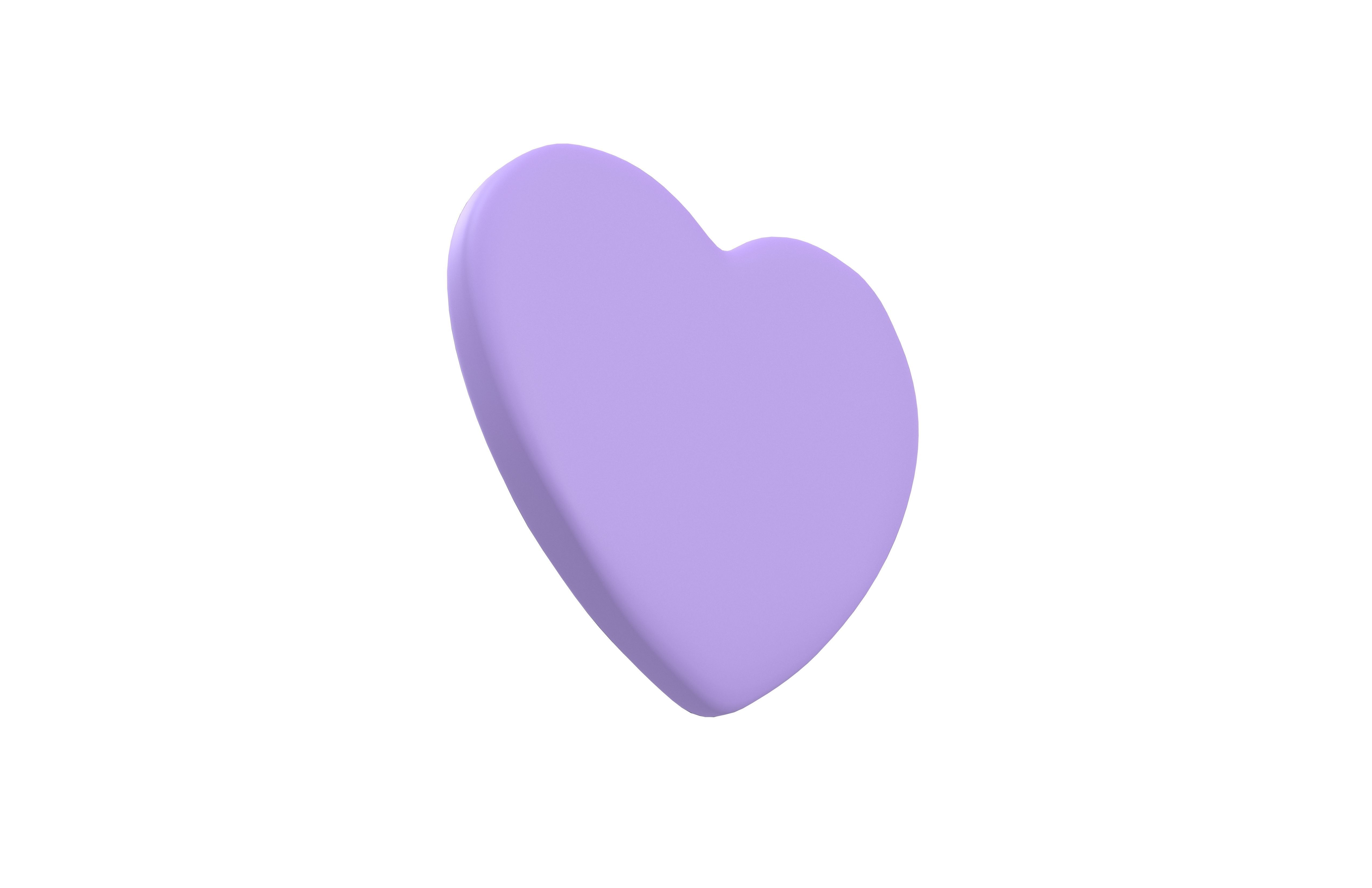 Twitter Heart Emoji v1 006 Low-poly 3D model_2