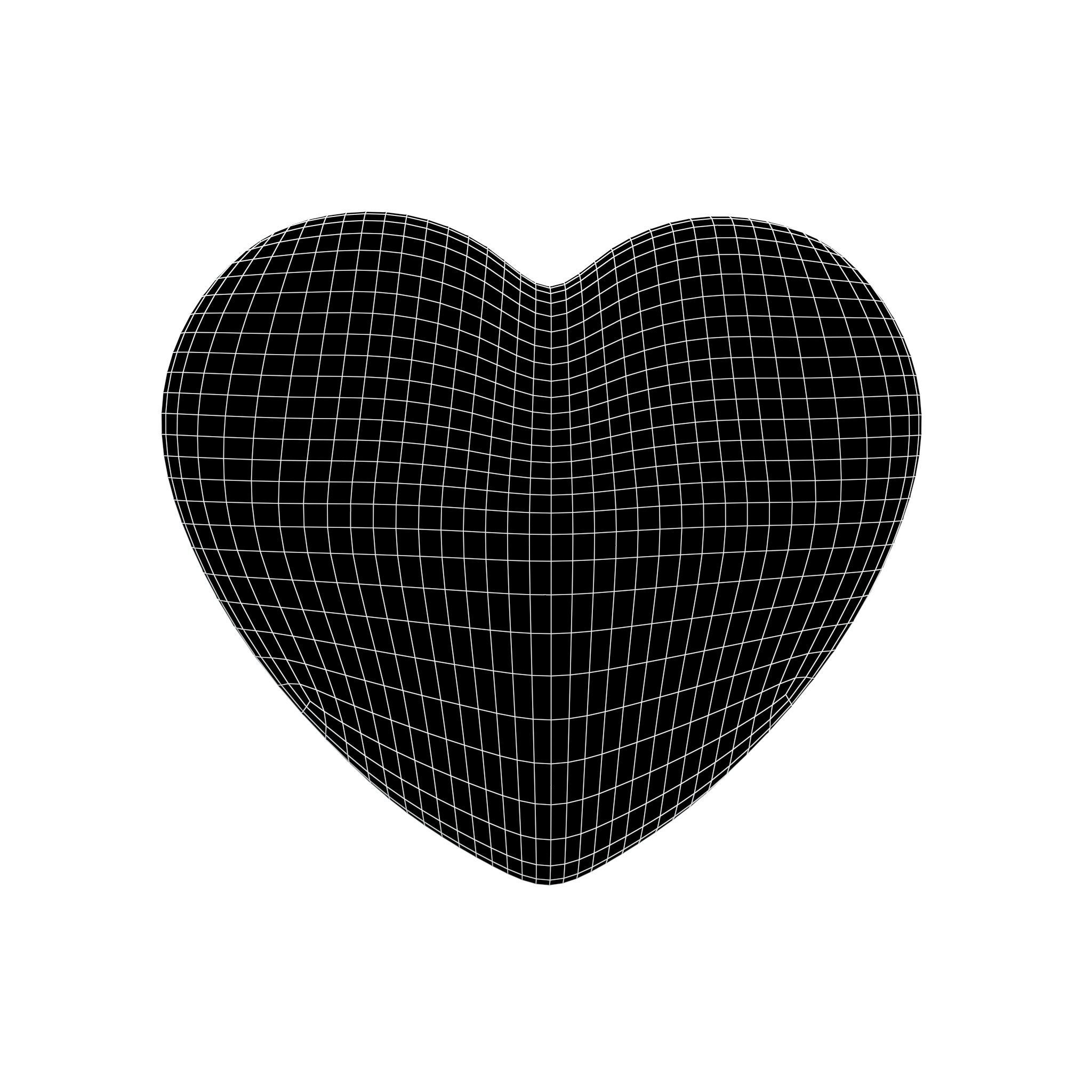 Twitter Heart Emoji v1 006 Low-poly 3D model_4