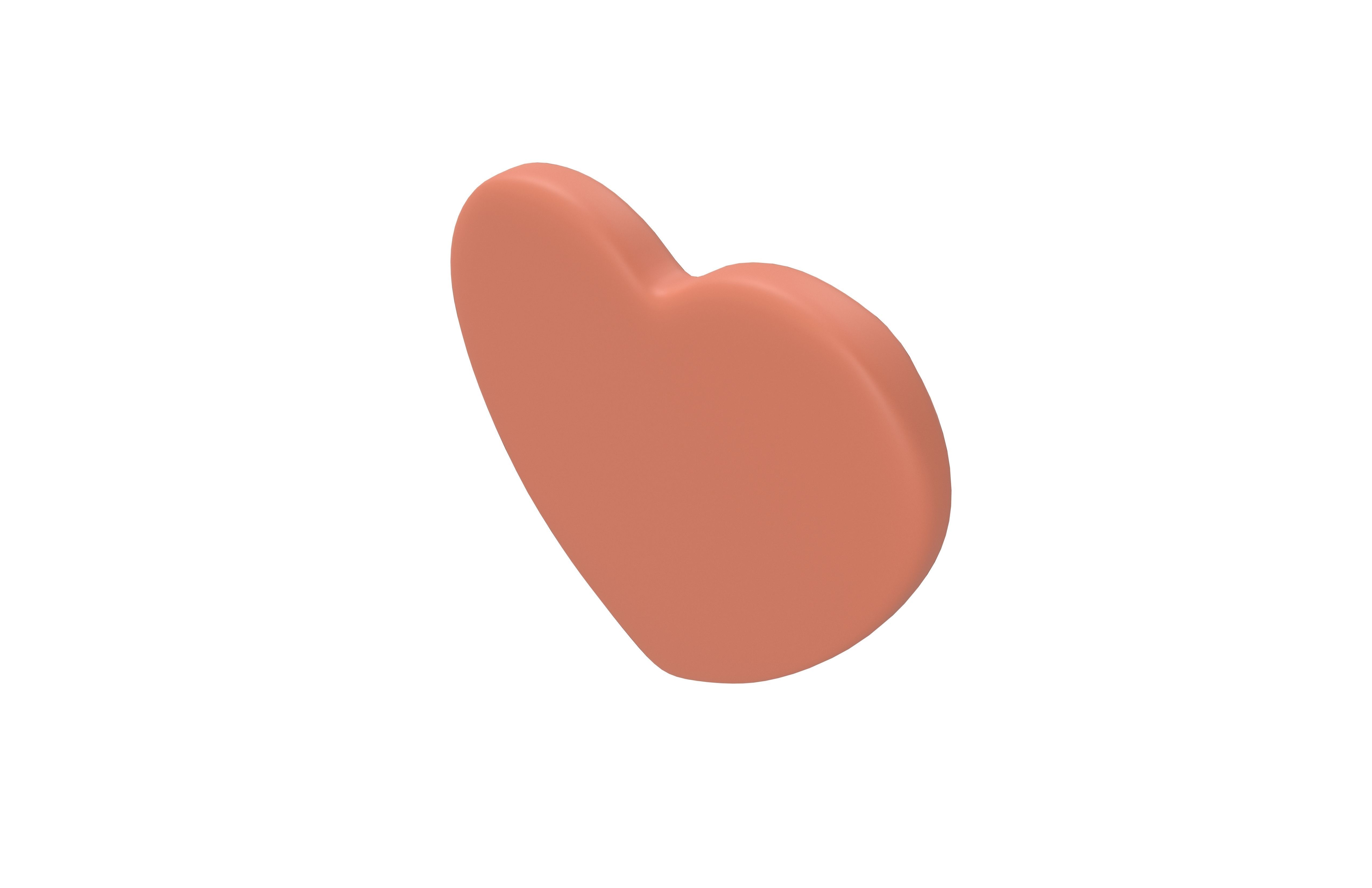 Twitter Heart Emoji v1 007 Low-poly 3D model_2
