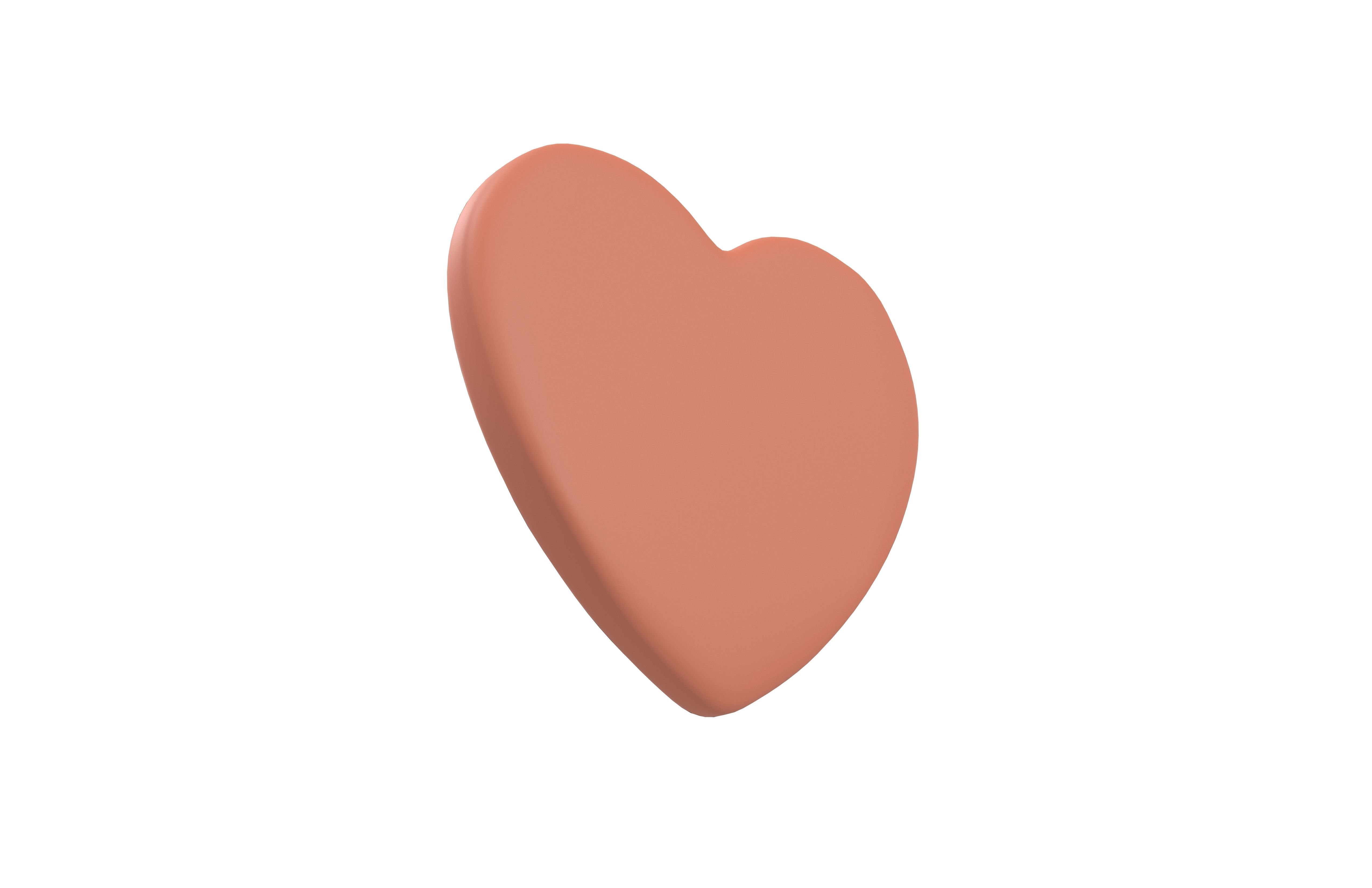 Twitter Heart Emoji v1 007 Low-poly 3D model_3