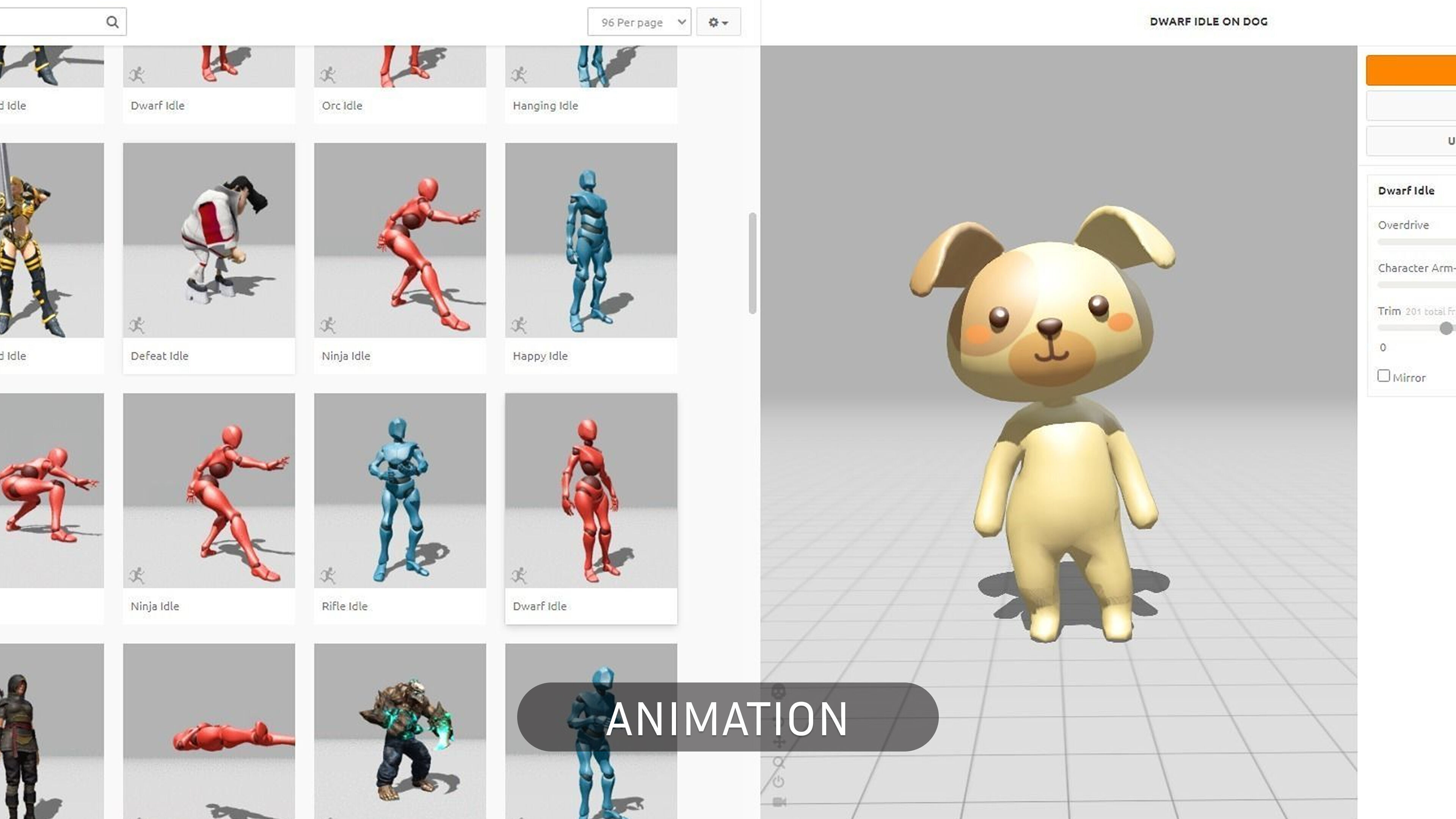 Cartoon Dog character 3d Low-poly 3D model_8
