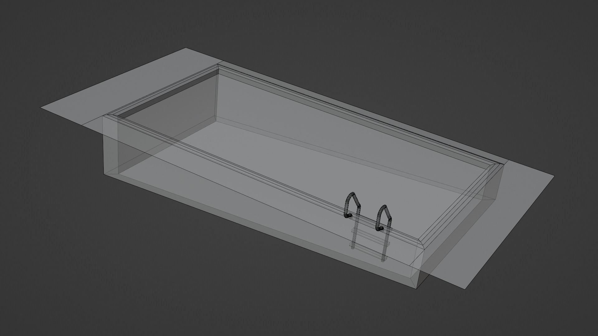 Swimming pool 3D model_17