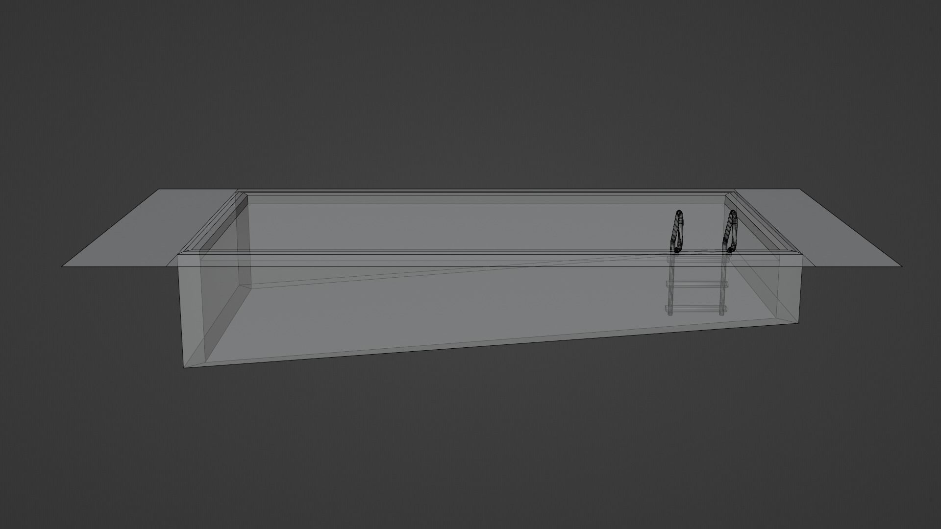 Swimming pool 3D model_10