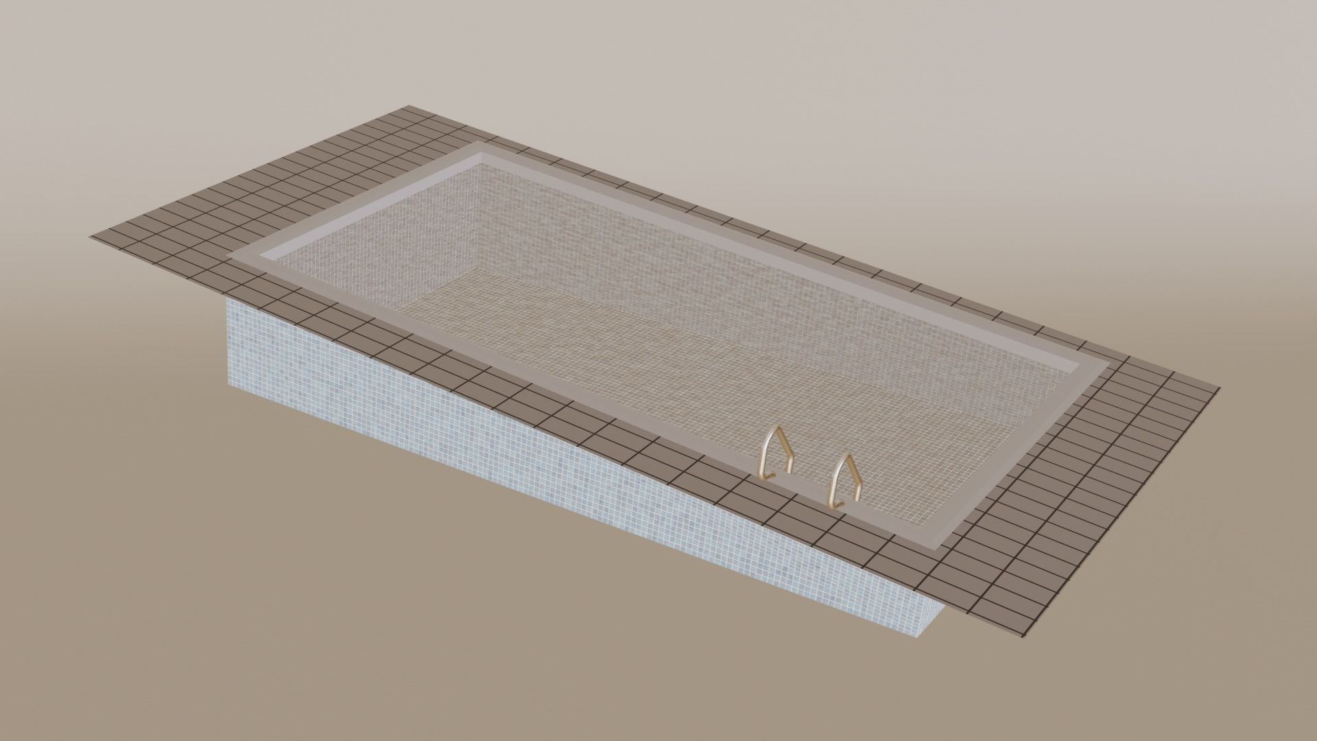 Swimming pool 3D model_8