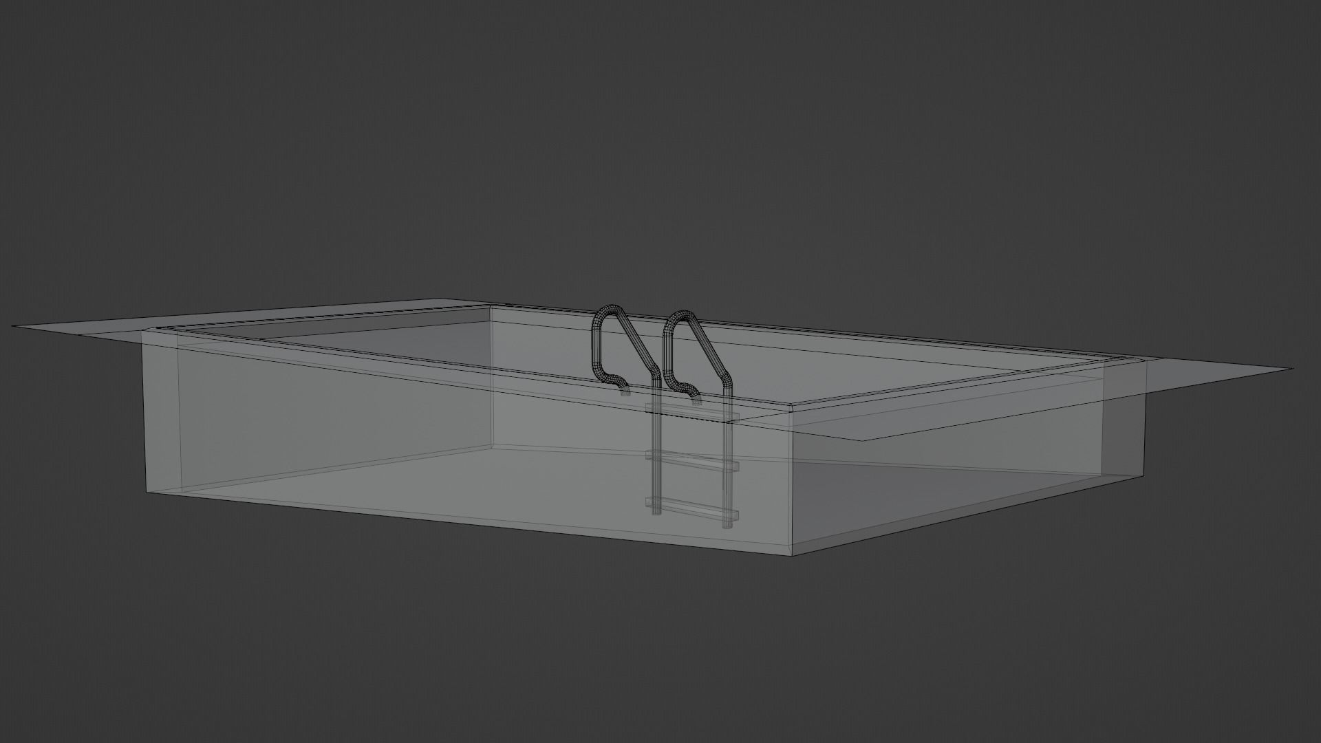 Swimming pool 3D model_9