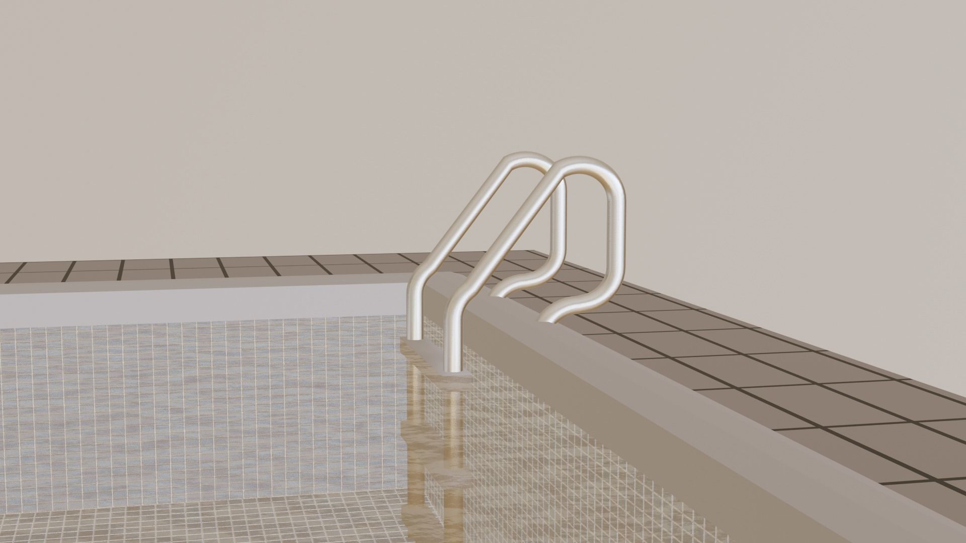 Swimming pool 3D model_5
