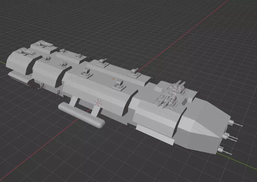 Jeraptha Frigate Free 3D model_0