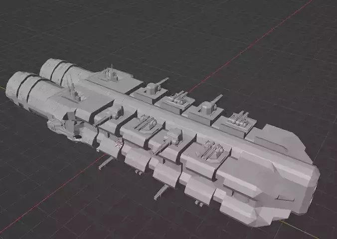 Jeraptha Heavy Cruiser Free 3D model