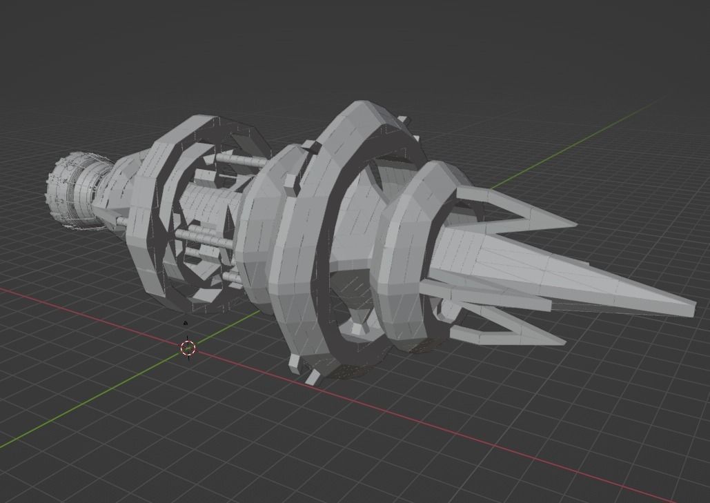 Thuranin Battleship Free 3D model_1