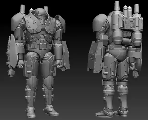 Blaze Trooper Articularion One12 Scale 3D files