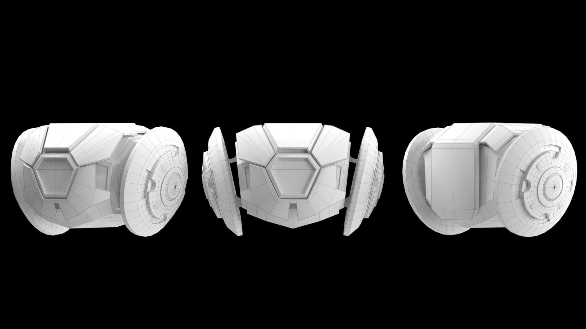 boom bot valorant Low-poly 3D model_1