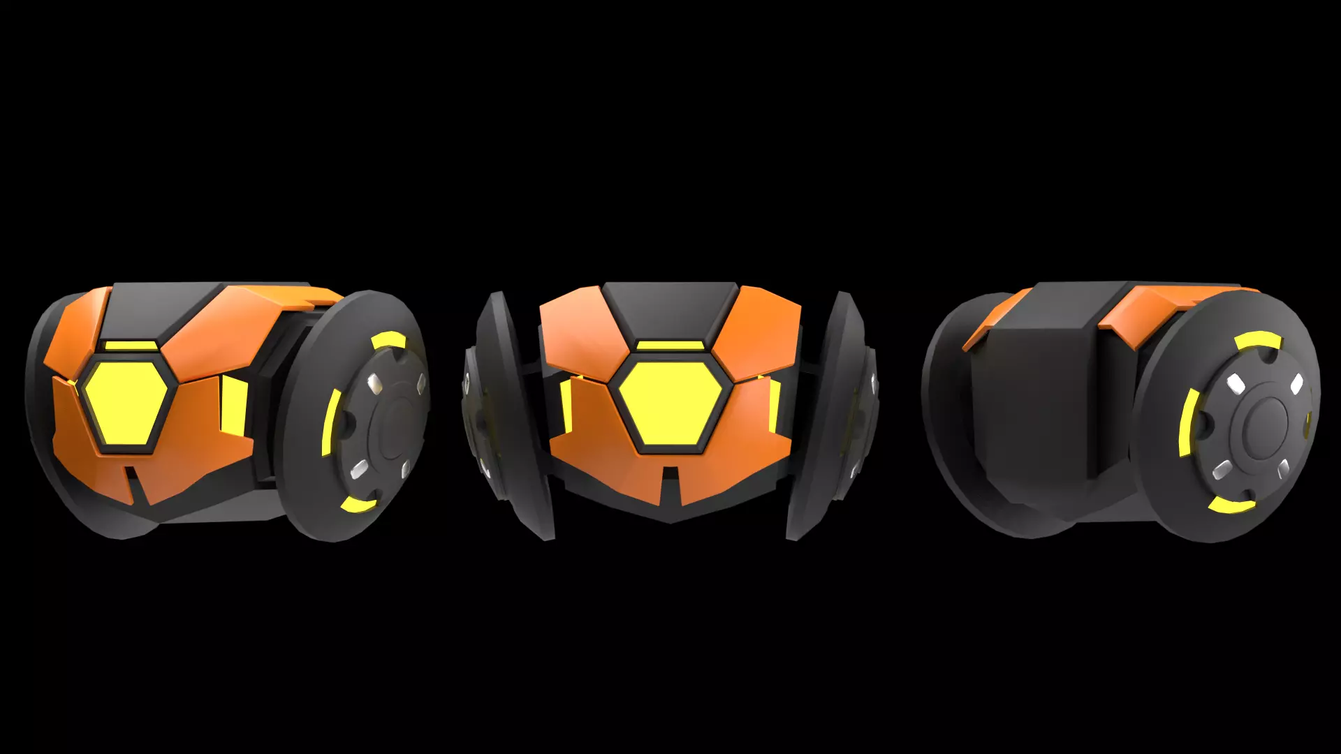 boom bot valorant Low-poly 3D model_0