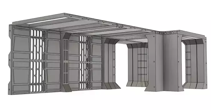 Venator Hallway Panels for One12 scale 3d printing stl files 3D print model