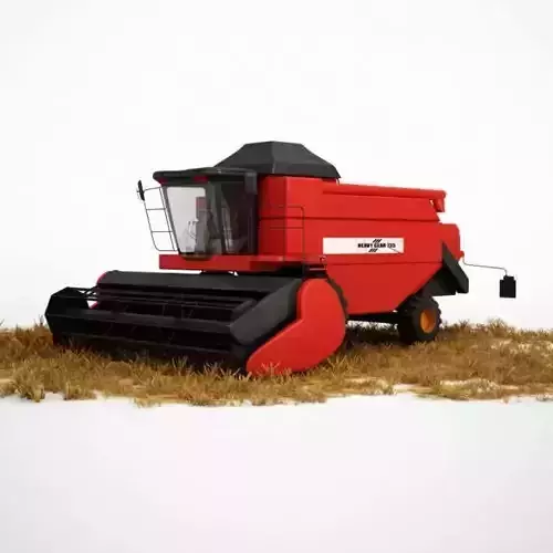 Tractor combine harvester 3D model