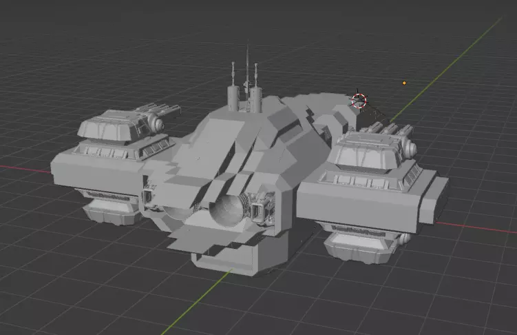Kristang Destroyer Free 3D model_0