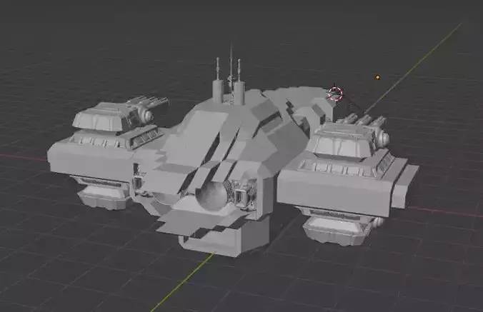 Kristang Destroyer Free 3D model