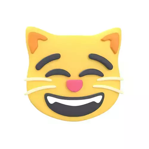 Twitter Grinning Cat with Smiling Eyes v1 001