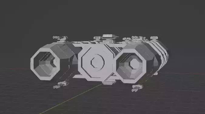 Kristang Frigate Free 3D model