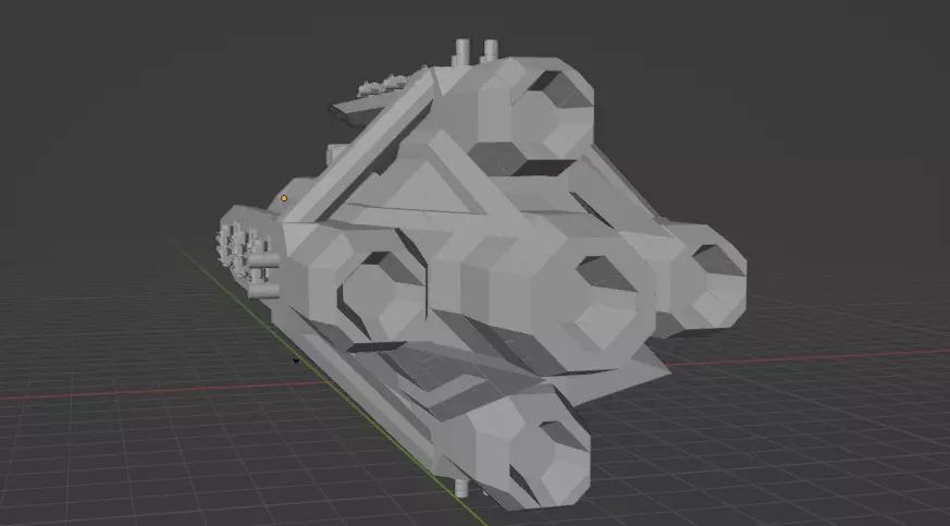 Kristang Heavy Cruiser Free 3D model_0