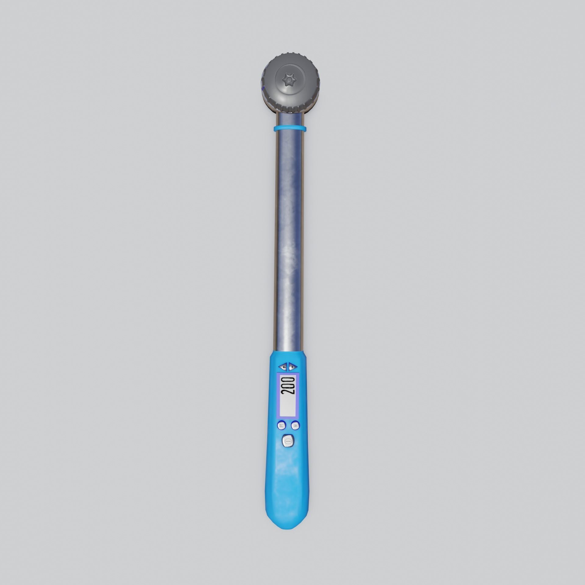 Torque Wrench 2 models and 3 nozzles VR Low-poly 3D model_9